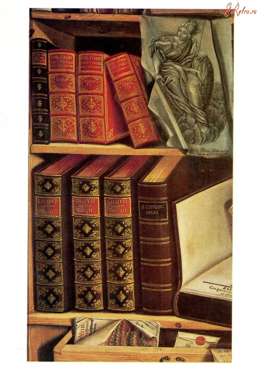 П.Г.Богомолов натюрморт с книгами 1737.