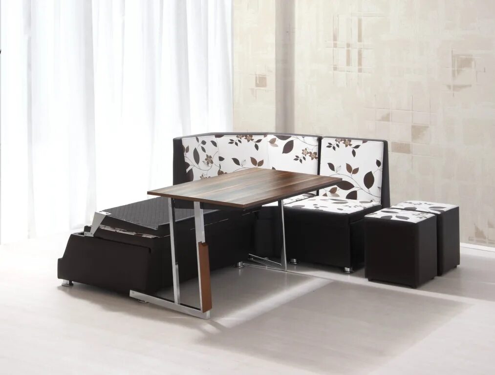 Мебель трансформер для столовой. Выдвижной столик clei. Обеденный стол кровать. Кухонный шкаф трансформер со столом. Мебель.