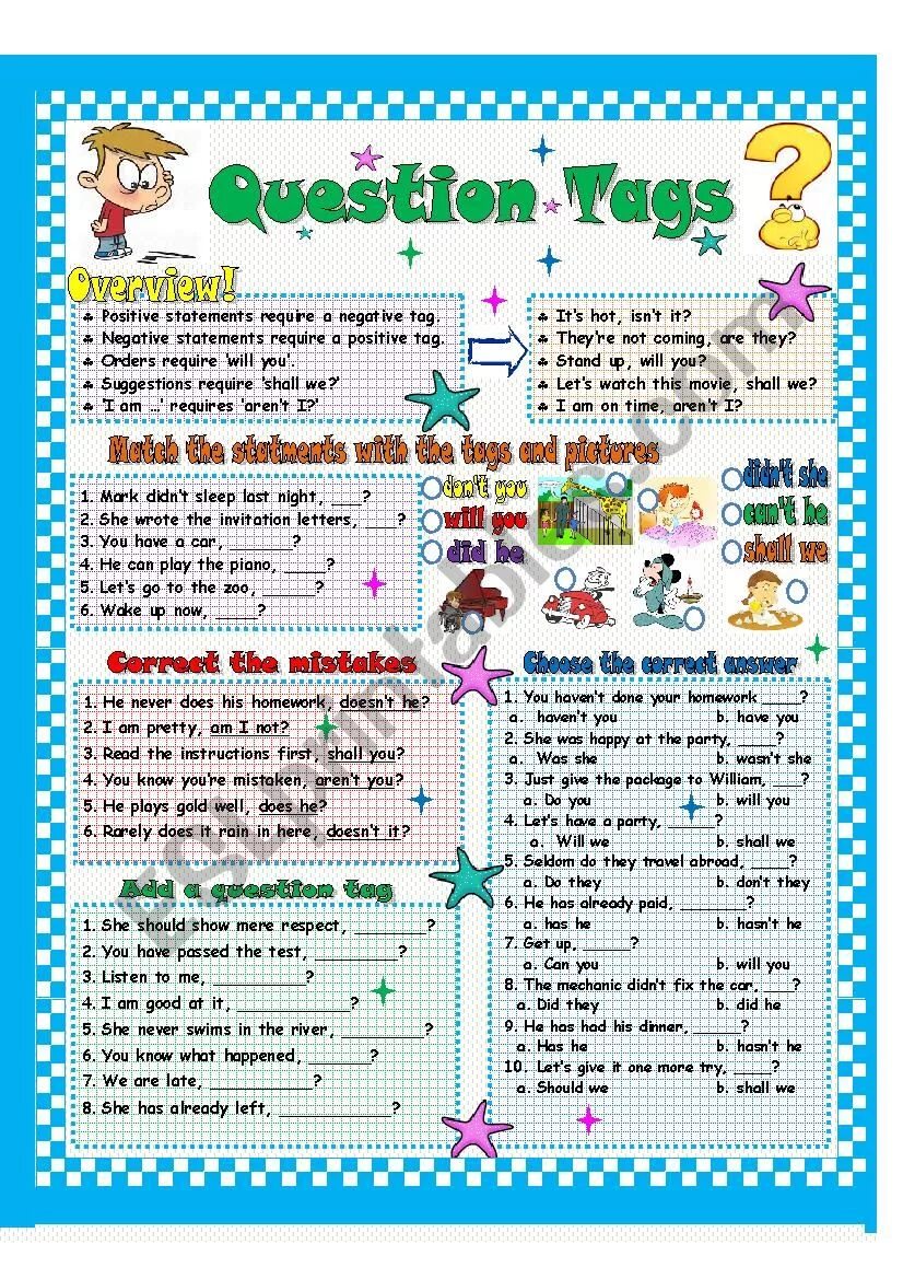 Question tags exercises. Tag questions worksheets правило. tag questions упражнения. question tags worksheets 8 класс. tag questions правило.