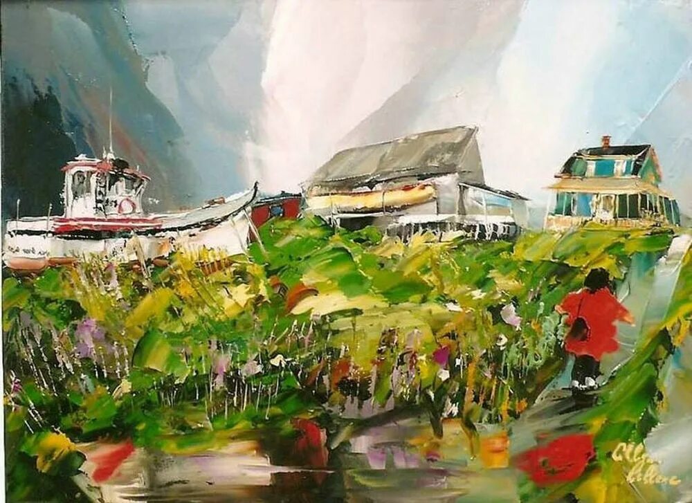 Городок мастихином альбини. Альбини. Альбини. Живопись леблан альбини. Альбини леблан картины мастихином.