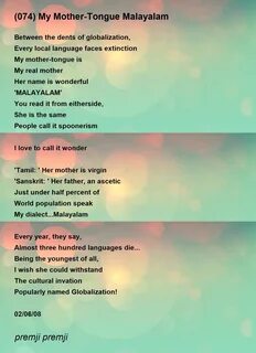 Mother tongue language