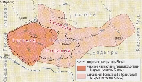 Великая моравия на карте