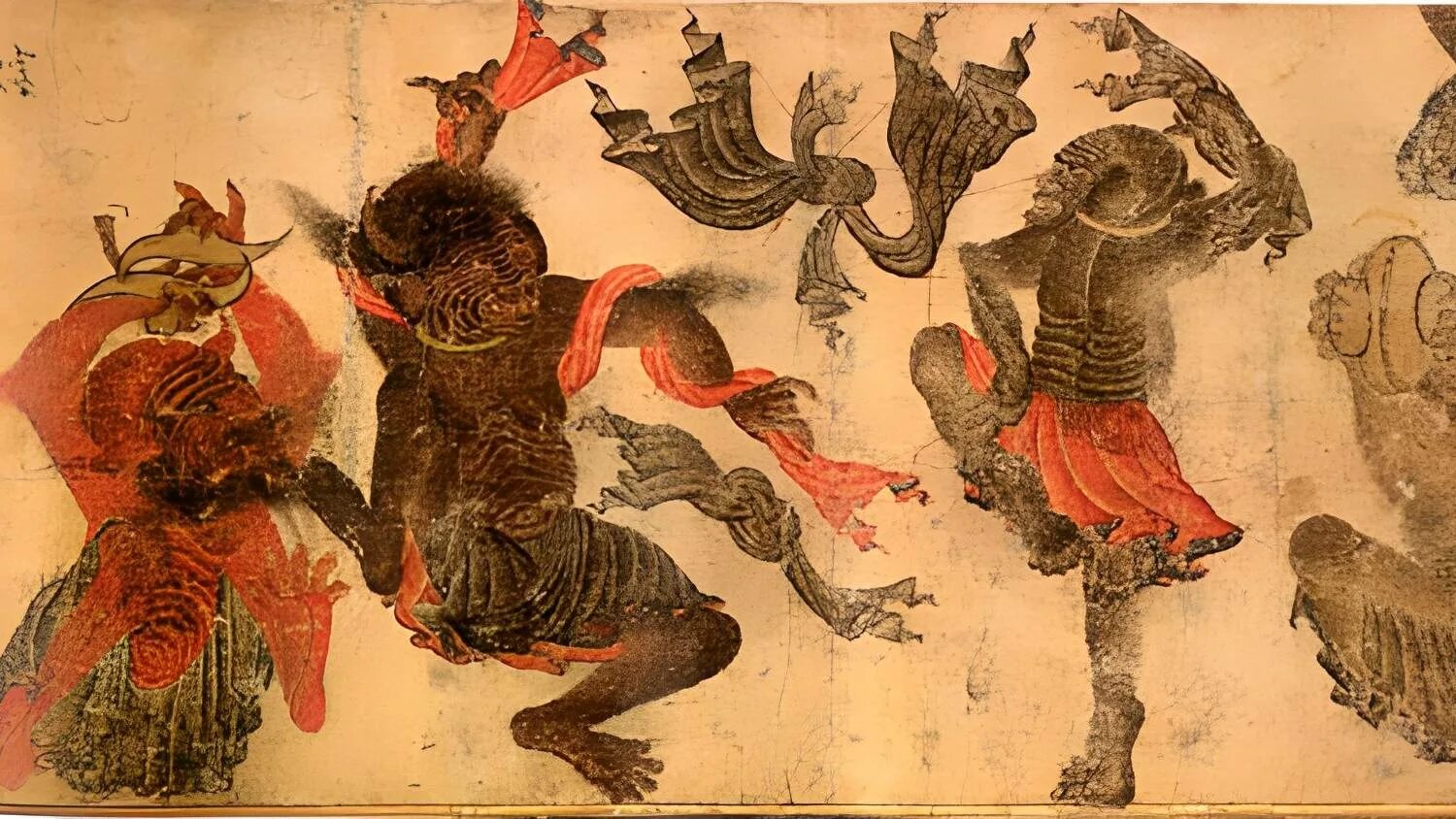 Персидская миниатюра демон. Джины в Исламе изображение.