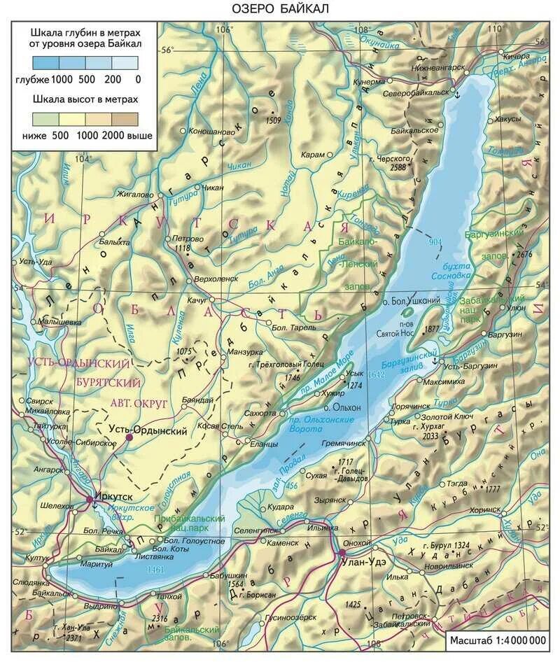 Где находится байкал в какой стране. Озеро Байкал карта географическая. Озеро Байкал на физической карте. Озеро Байкал карта озера. Карта озера Байкал с населенными пунктами подробная.