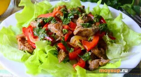 Рецепт салат болгарский перец с мясом
