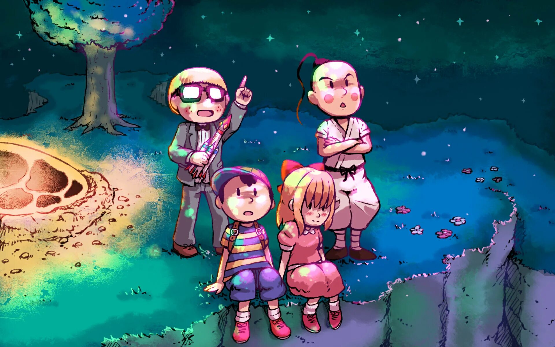 Earthbound игра. Earthbound 2. Earthbound 1994. Earthbound герои.