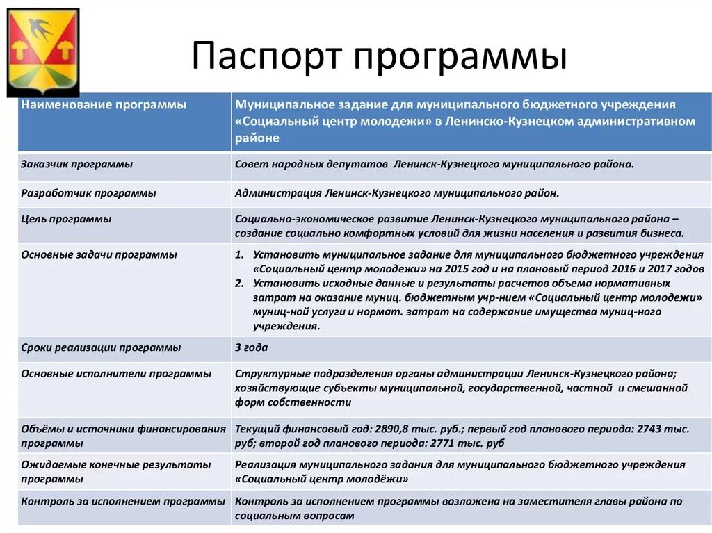 Образец программы развития