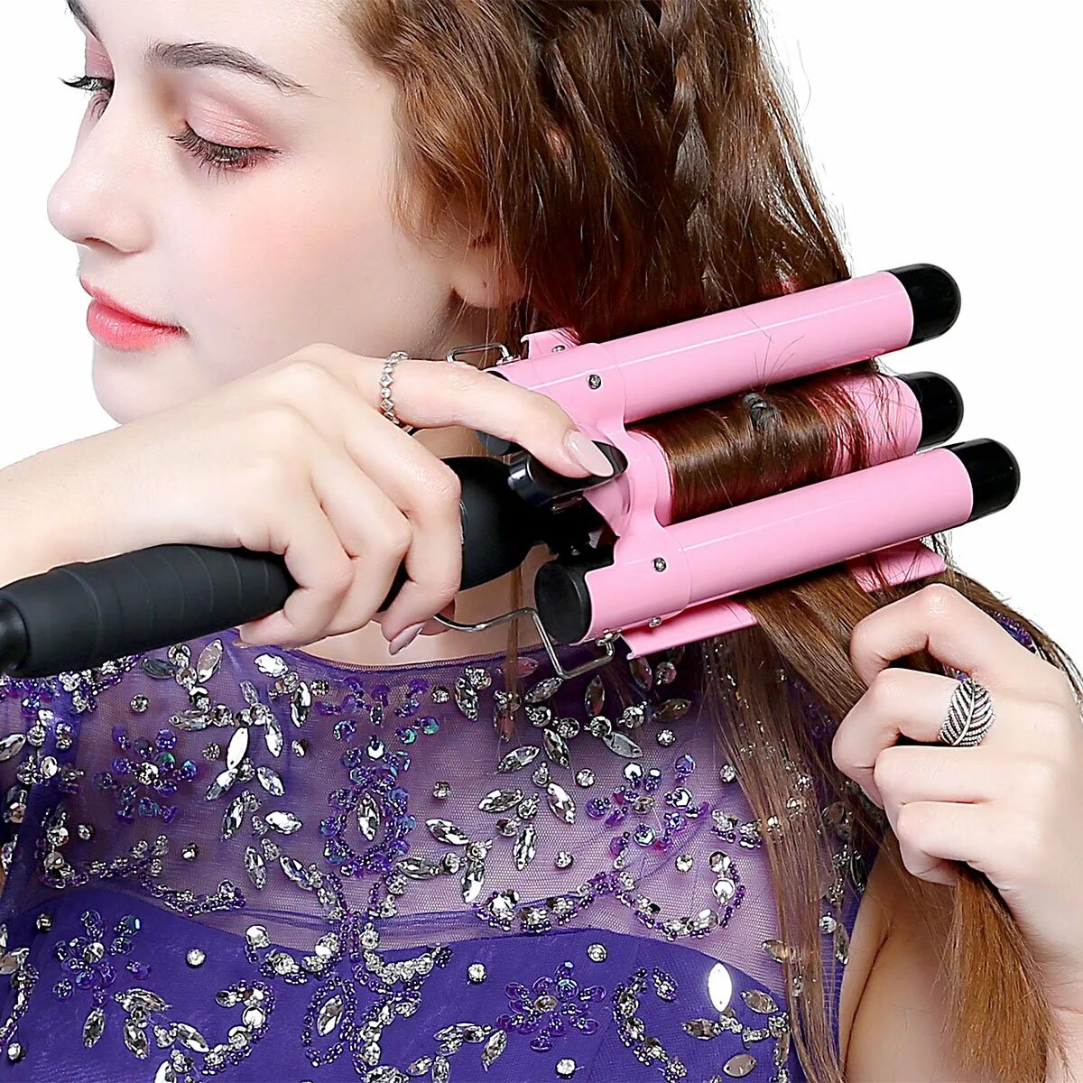 Бигуди hair Curler. Professional Hairdressing тройная плойка. Плойка тройная Stylist Tools. Щипцы для завивки волос волнами. Плойка бигуди