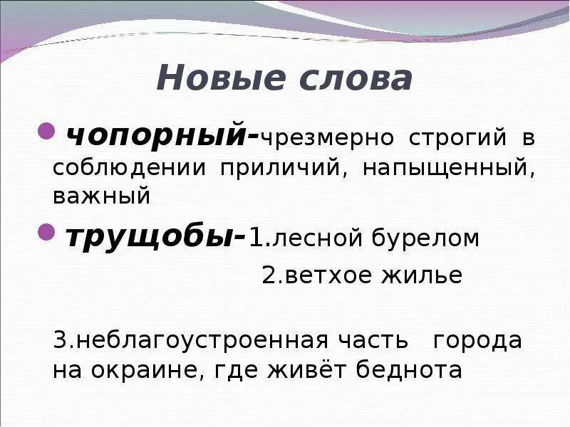 Слово чопорность