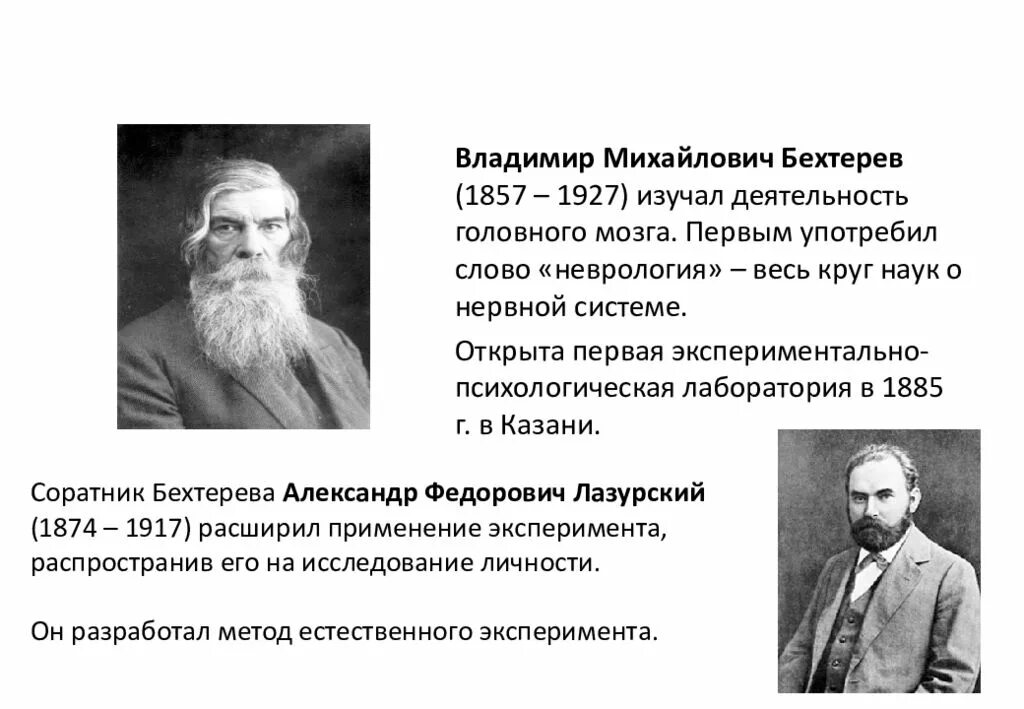 Физическая теория ученые. Владимира Михайловича Бехтерева (1857–1927).