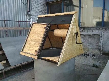 Дом на колодец своими руками