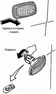 Лампа бокового указателя поворота
