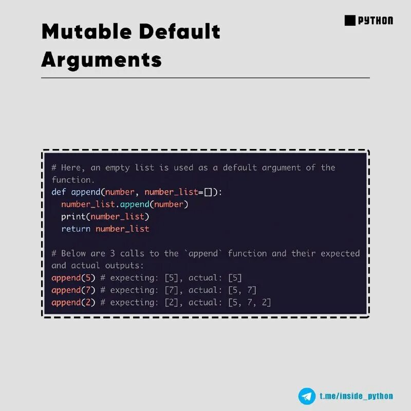 Python default arguments. Python default arguments