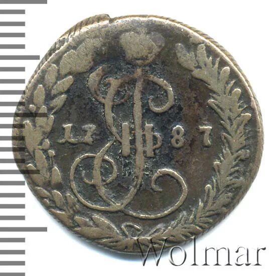 Денга 1787. Денга 1787 с орлом. Царская монета деньга 1787. Сузунский монетный двор.