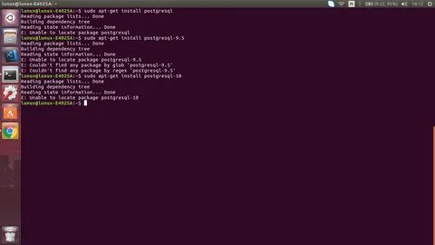 Linux postgres