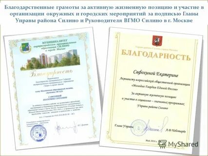 За активную общественную деятельность