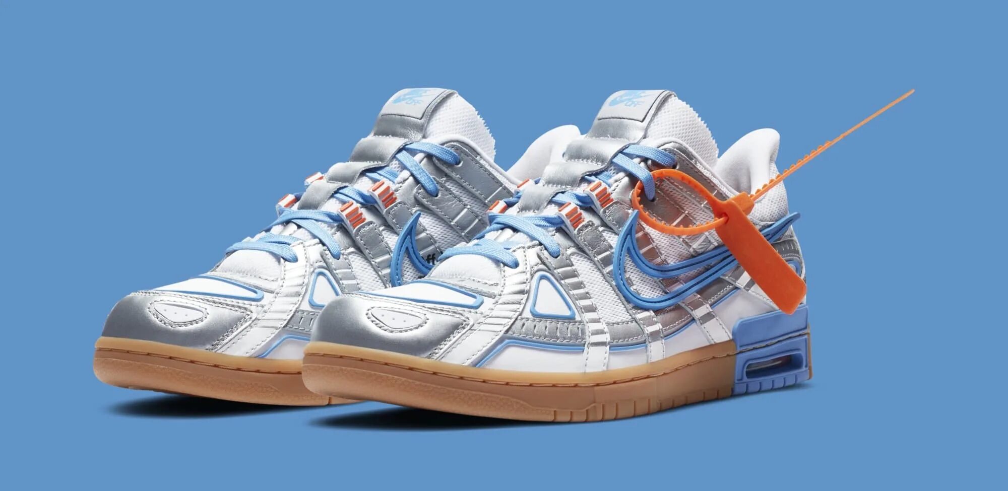 Off-White x Nike Air Rubber Dunk. Nike Rubber Dunk x off-White. Кроссовки Nike off-White x Air Rubber Dunk 'University Blue'. Nike Dunk off White Rubber.