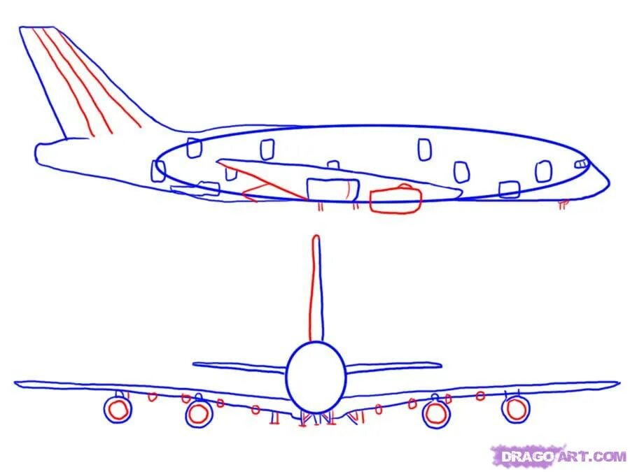 Покажи рисунки самолета. Грузовой самолет сбоку. Самолет контур спереди. Самолет рисунок.