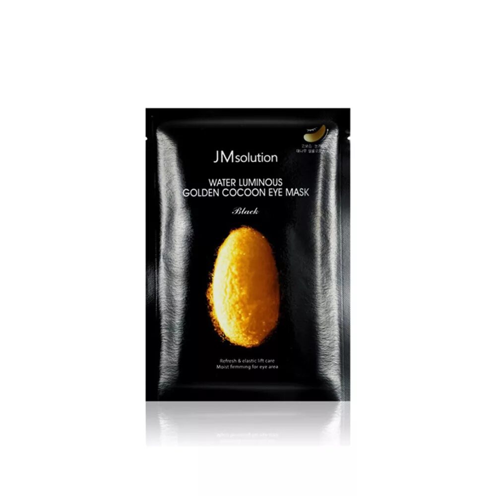 Jmsolution патчи. JMSOLUTION Water Luminous Golden Cocoon Eye Mask Black - патчи тканевые. JMSOLUTION патчи для глаз с протеинам шелка / Water Luminous Golden Cocoon, 4 мл. Water Luminous Golden Cocoon Eye Mask Black. JM solution Water Luminous Silky Cocoon Mask.