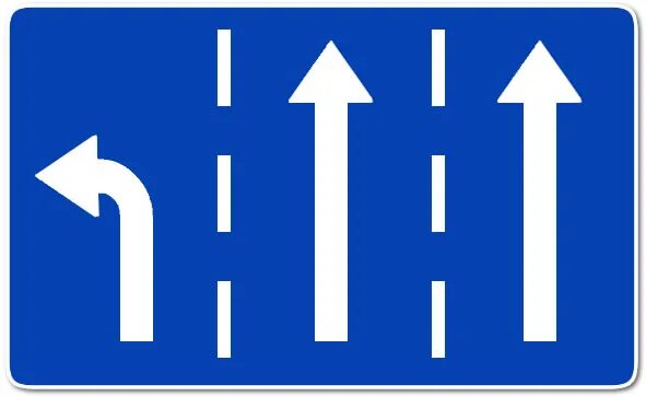 Как выглядит знак движение по полосам Файл:RU road sign 5.15.7  Вікіпэдыя