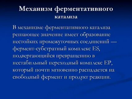 Ферментативный катализ