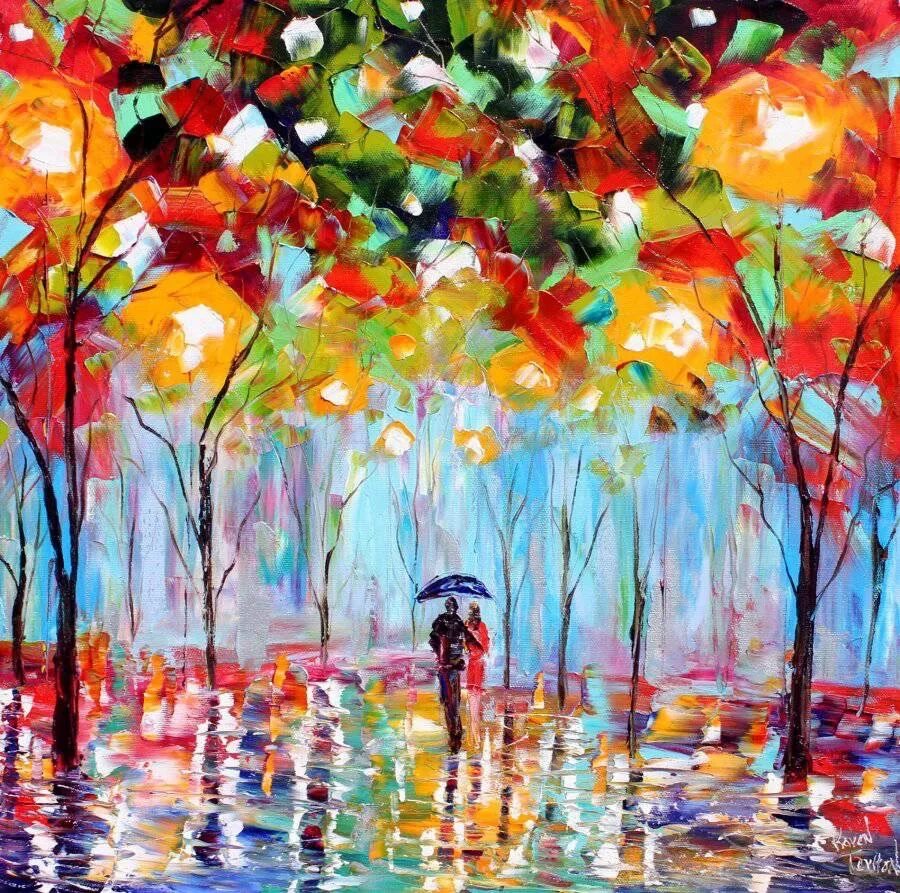 Импрессионизм Karen Tarlton. Карон Терлтон Импрессионист. Rain master