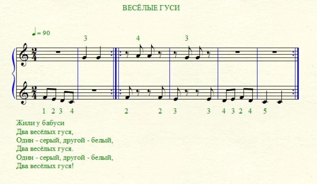 Чешские песни ноты. Легкие Ноты для детей. Ноты детских песенок для начинающих. Ноты для фортепиано детские. Гуси Ноты.