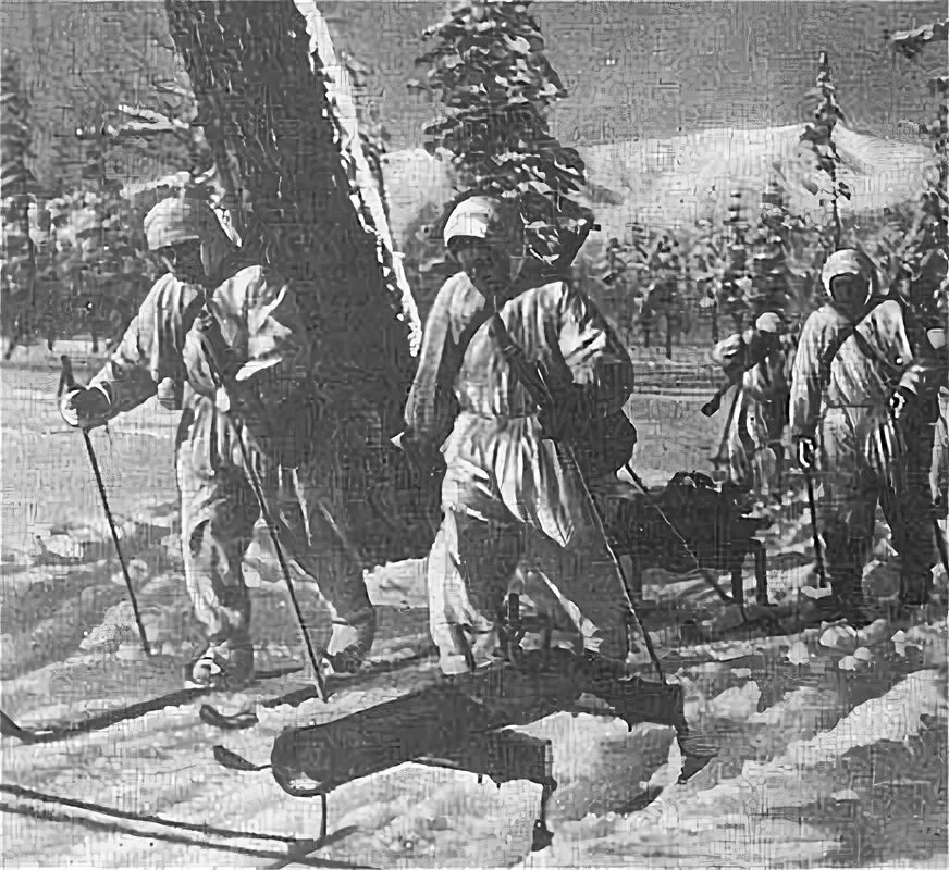 подвиг чекистов лыжников