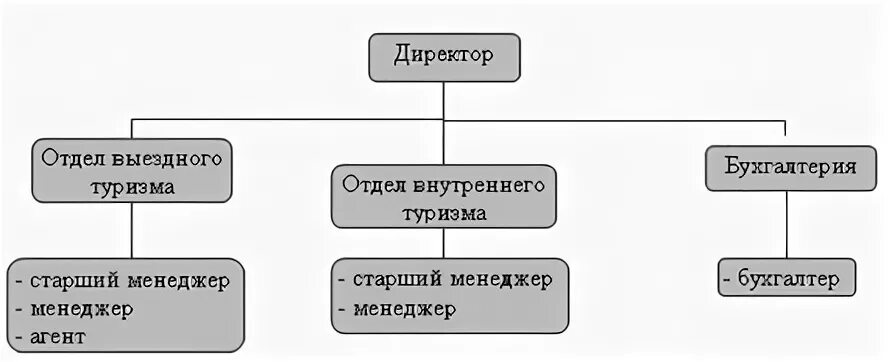 Организационная структура турагентства