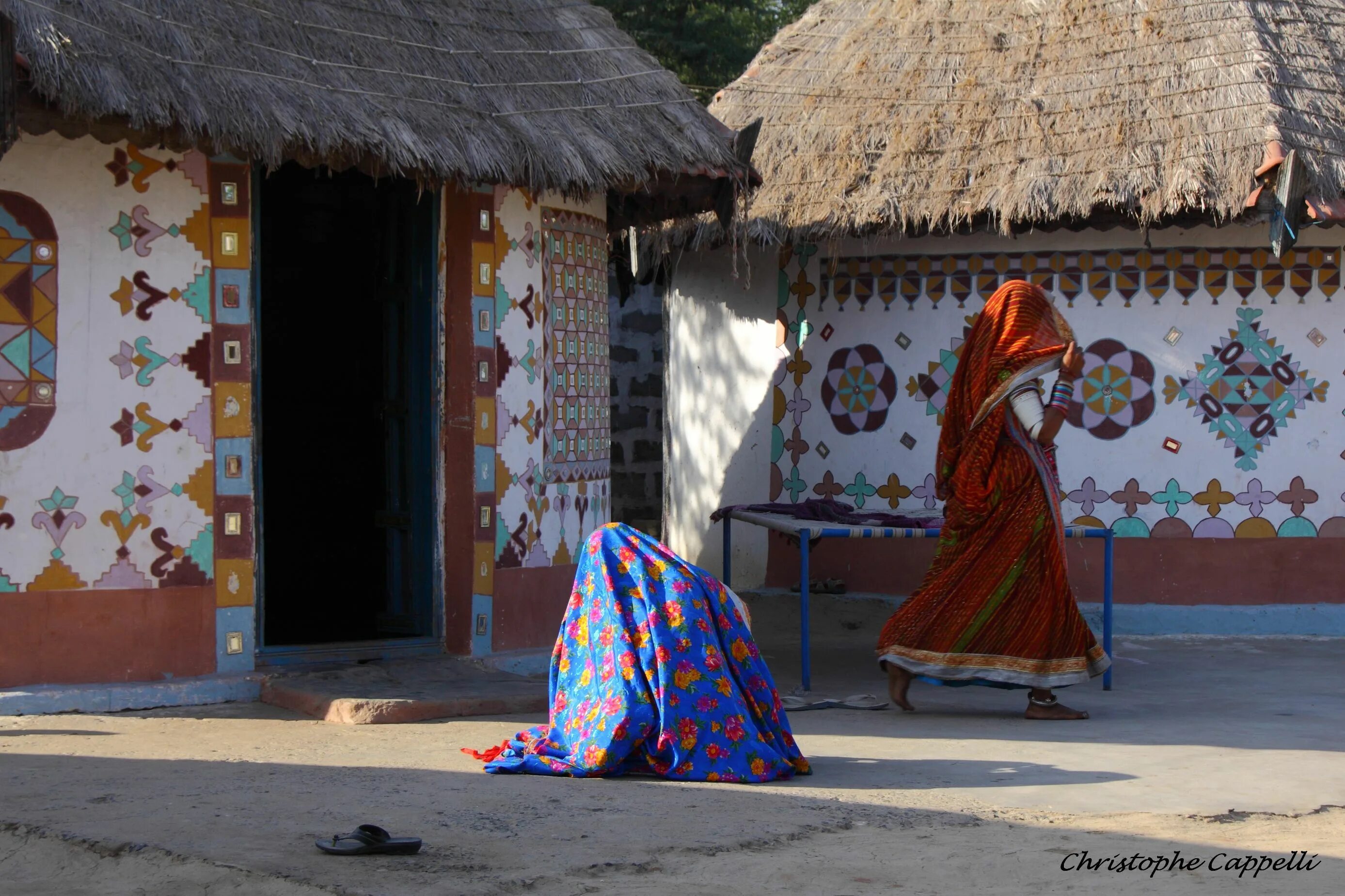 Традиционный индийский дом. Traditional India Photography. Local village