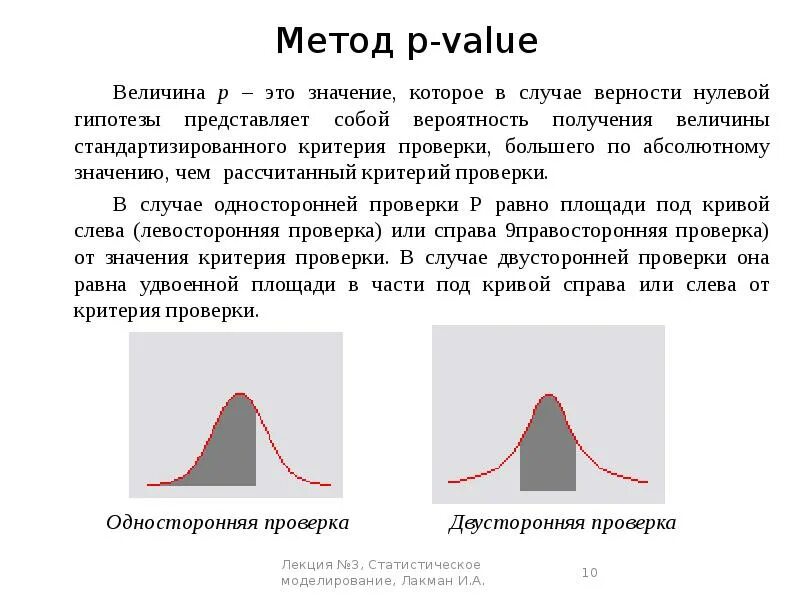 Нулевая гипотеза p value. Вероятность верности гипотезы. левосторонняя правосторонняя гипотеза. левосторонняя гипотеза в статистике. что представляет собой величина p-value?.