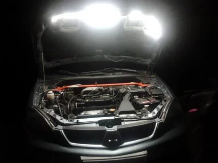 Подсветка капота автомобиля