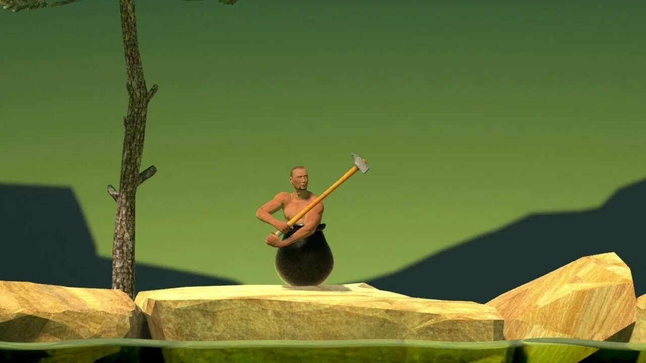 Getting over it на андроид. Человек в котле с кувалдой игра. getting over it. getting over it карта. getting over it with bennett foddy.