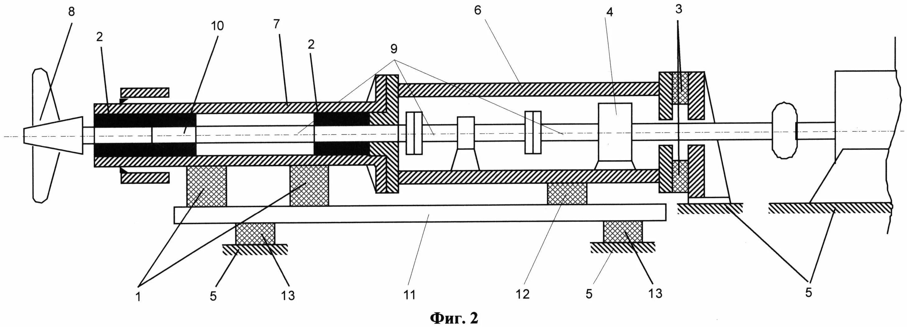Труба дейдвудная (110. 85. 000. Схема валопровода и дейдвудного устройства. 85.
