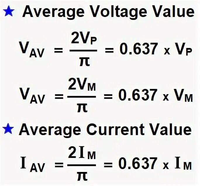 Voltage values