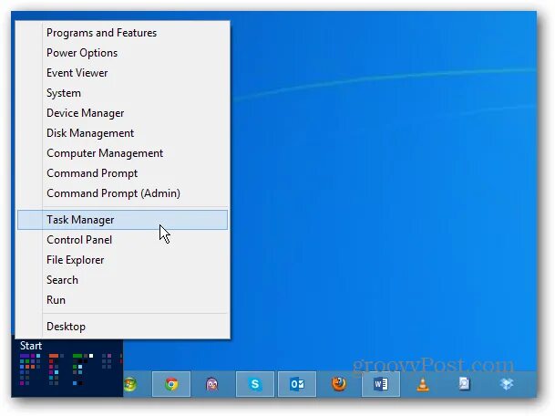 User menu. Меню опытного пользователя. power user menu. power user.