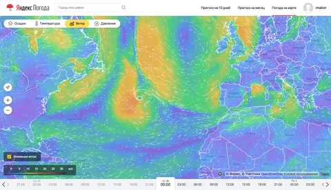Способы отображения состояния погоды на метеорологической карте