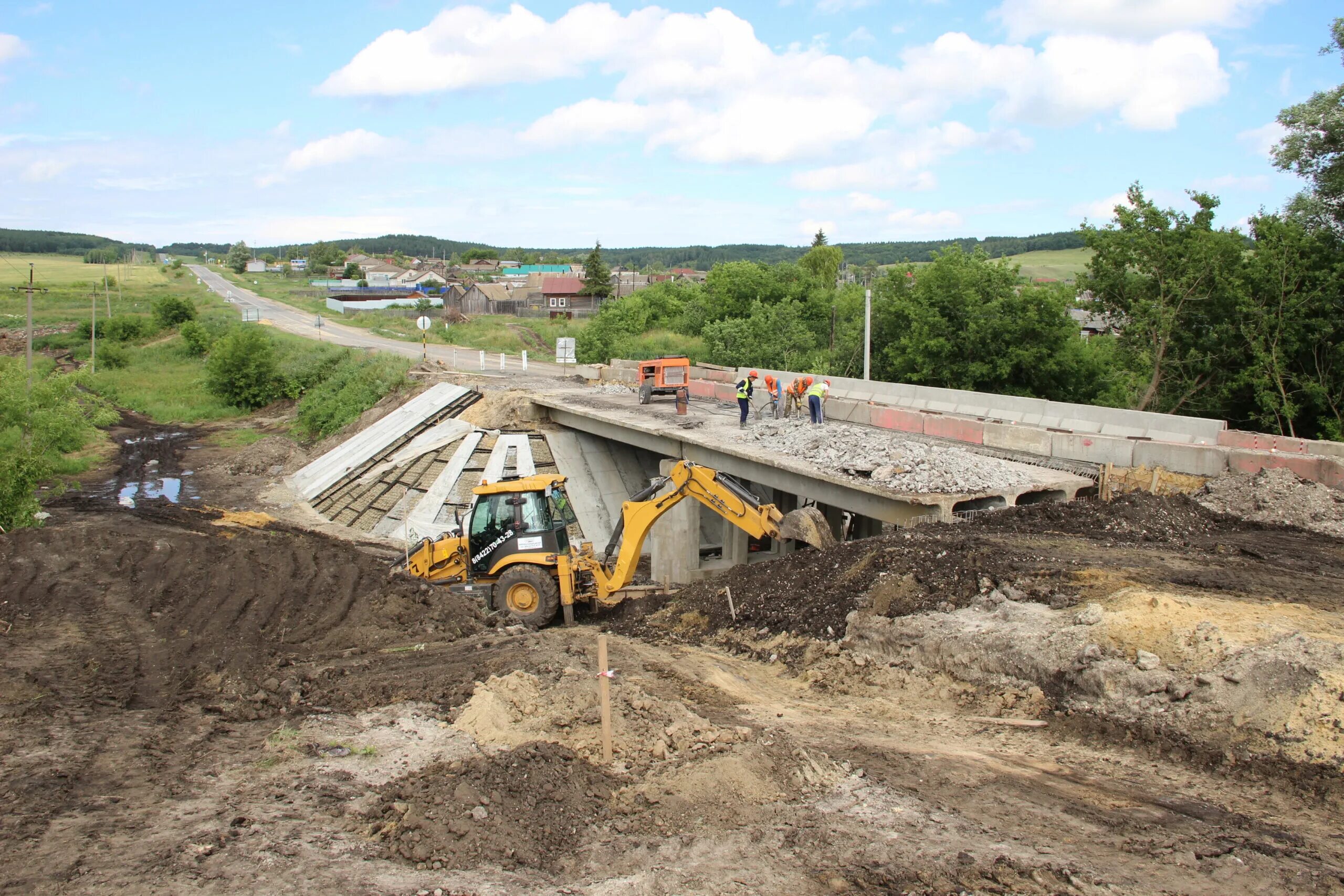 Реконструкция моста в Байдулино Ульяновская область. Мост через дорогу. Мост через реку. Проект дороги.