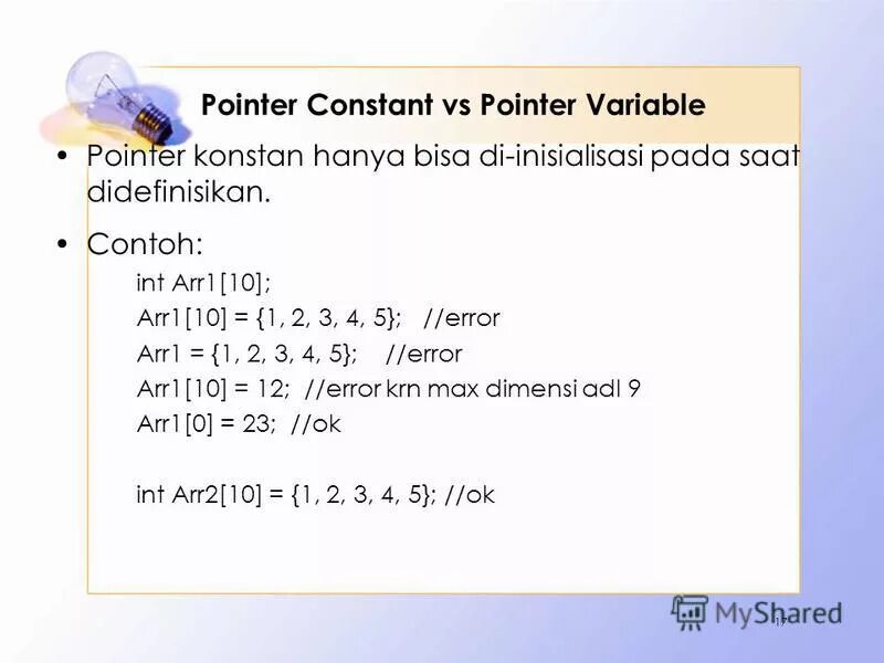 Const pointer. Const pointer
