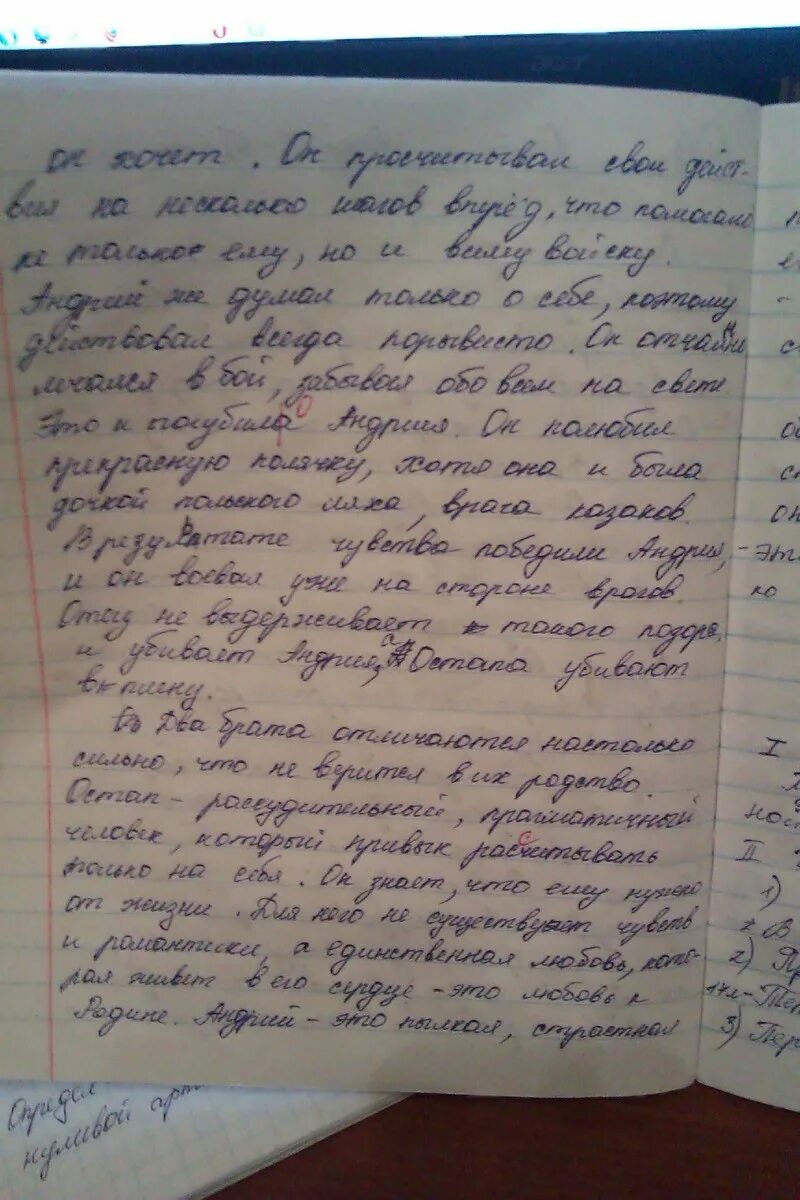 Сочинение 2 класс по произведению. Сочинение про Тараса бульбу. Сочинение 7 класс. Сочинение про Остапа.