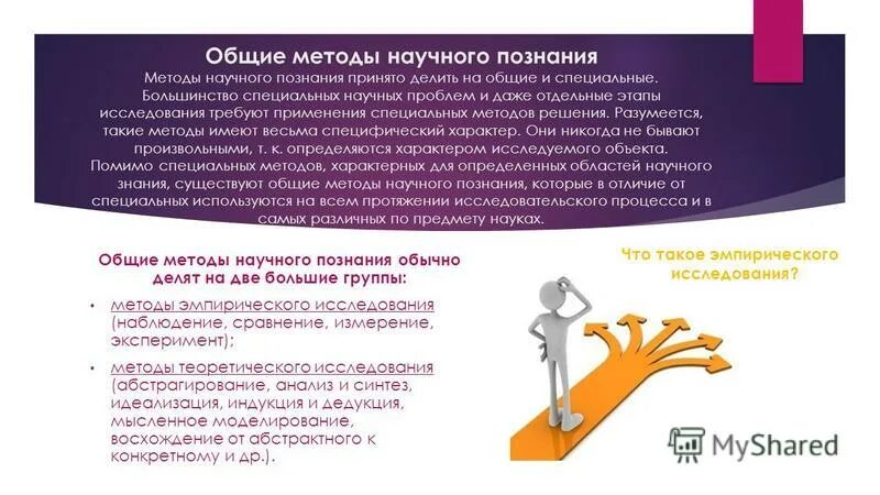 методы познания реферат