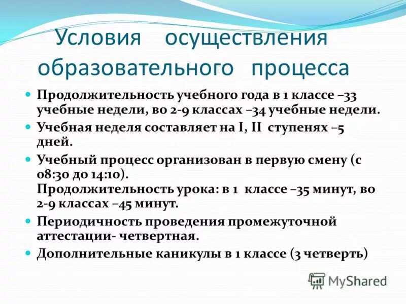 Продолжительность учебного года в днях