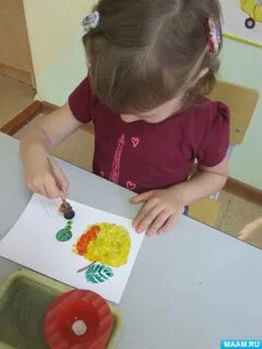 Нетрадиционная техника рисования яблоками