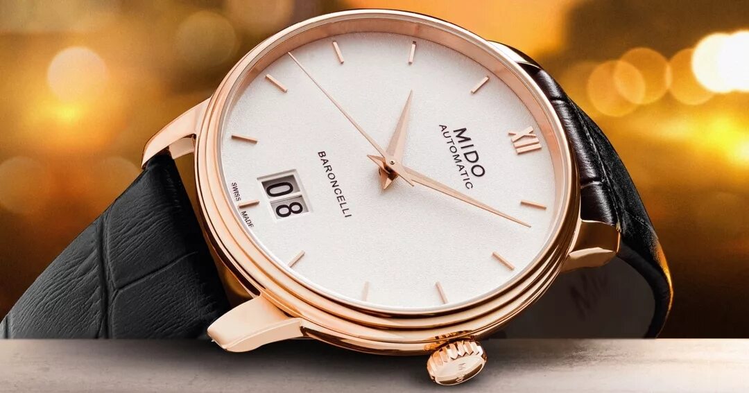 Mido big date. Mido baroncelli. mido m027.426.36.018.00. mido часы. швейцарские часы женские mido.