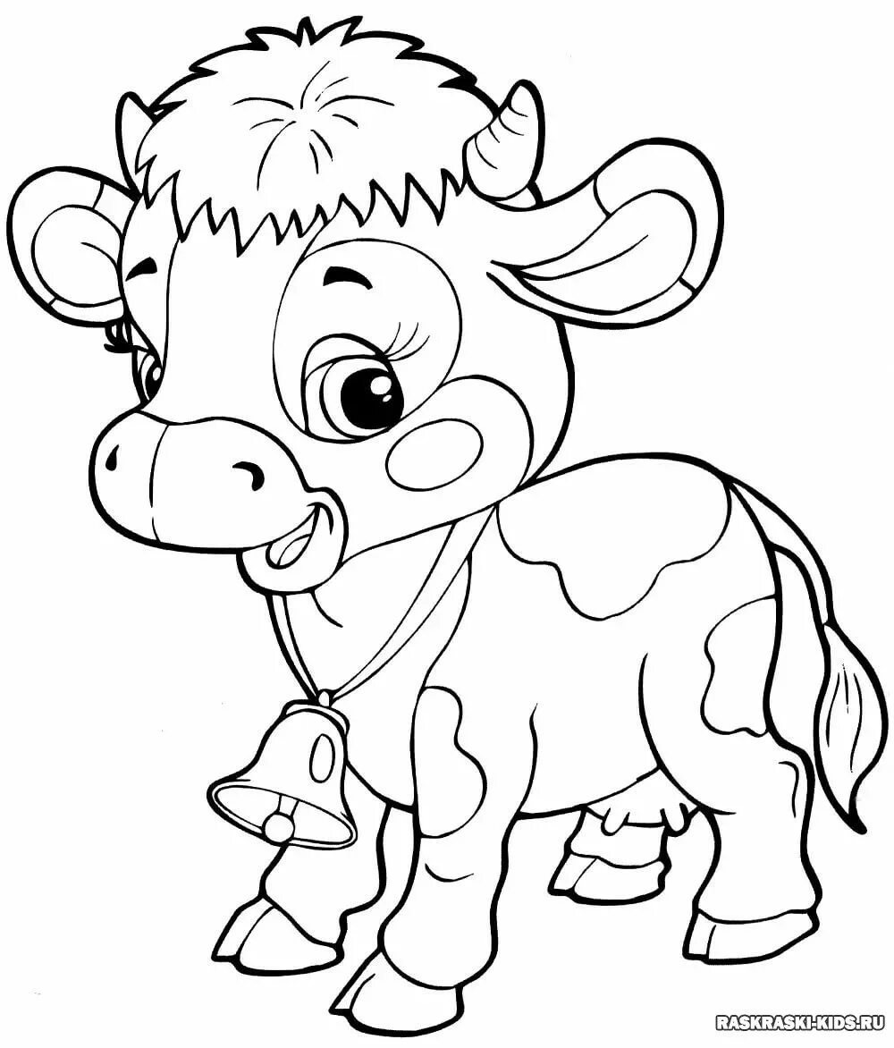 Раскраски для детей 3 года коровы. Раскраска корова. Раскраски животных для детей. Раскраска малышам животные. Корова раскраска для детей.