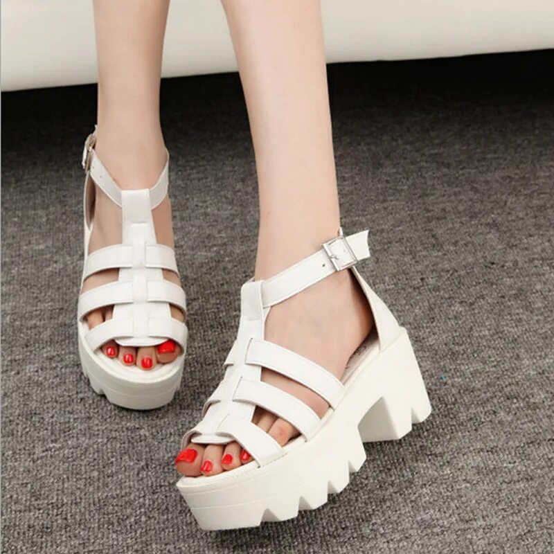 Открытые сандали. 2022 Sandalet. Korean Style Shoes босоножки. Басаножкина платформе. Летние босоножки на платформе.