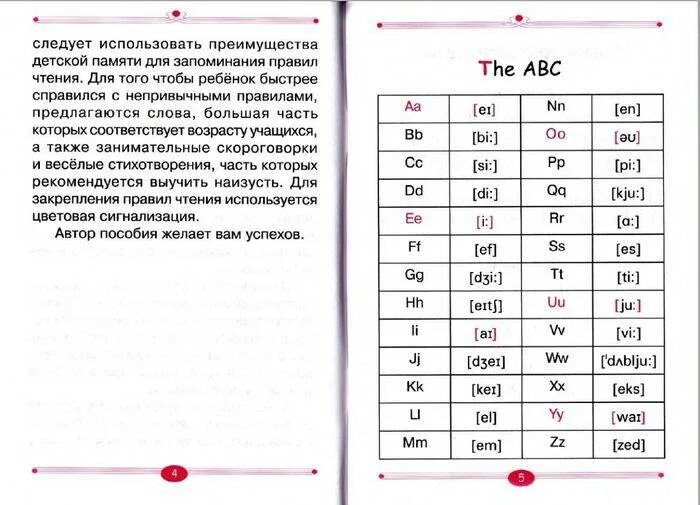 Как читается чтение
