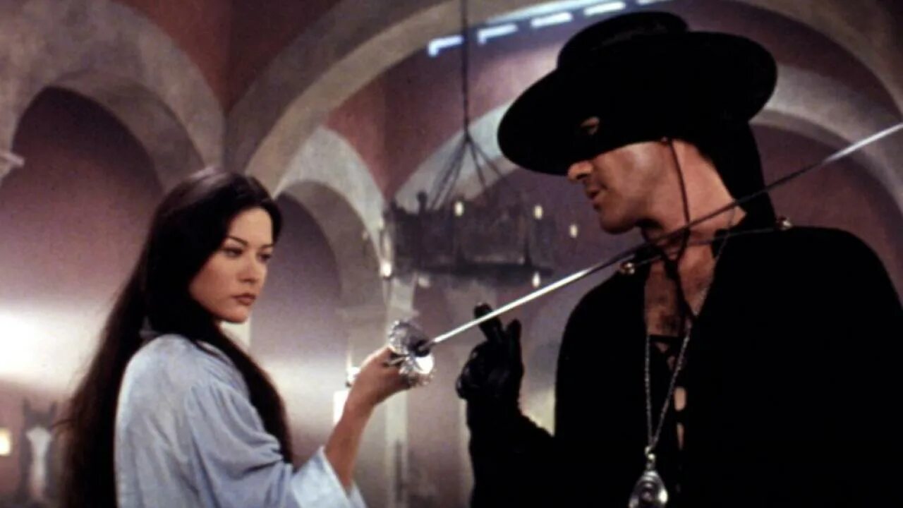 Поцелуй С Кэтрин Зетой-Джонс – Маска Зорро (1998)