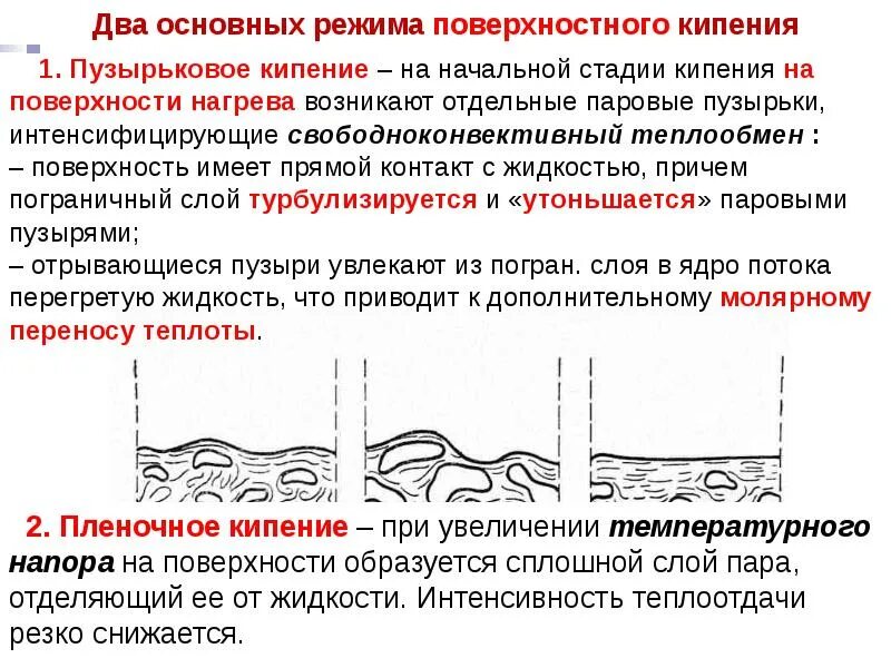 Пузырьковое и пленочное кипение. Пузырьковое кипение. Теплообмен при пузырьковом и пленочном кипении. Пузырьковый режим кипения. Режимы кипения