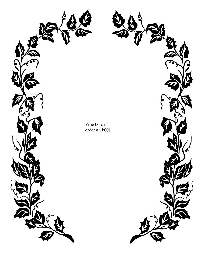 Simple vine. Vine border. vine borders black. side borders black vines. scrolling vines.